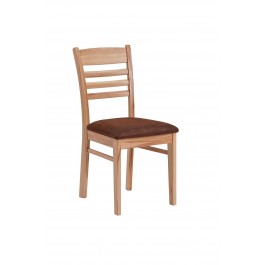 Schösswender Stuhl Coras Kernbuche lackiert Bezug: Duncan mittelbraun