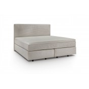 Kingsline Boxspringbett 2.0 Basiszusammenstellung - Kopfteil M170 Füße: schwebende Optik Kunststoff 10cm Box: TFK500 27cm Matratze: TFK 500 H2 Topper: 5cm Komfortschaum Bezug: Cord ivory