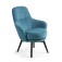 Conform Sessel Gaga Gestell: Eiche schwarz gebeizt Bezug: Evita Ocean