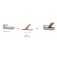 Dico Polsterbett-System Perm optional mit Stauraum - Bett + Bodenplatte + Lattenrost LR40