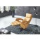 Hukla Sessel HU-ER18030 ER08 Fuß: AD4S Sternfuß schwarz Bezug: Leder Longlife Vivre honey